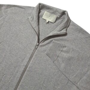 NAKED Cashmere Full Zip Sweater Cardigan Womens Medium Light Heather‎ Grey